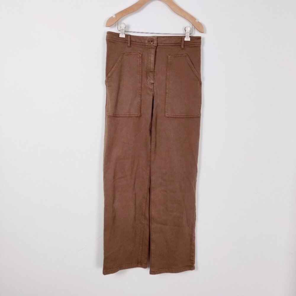 Aritzia Wilfred Free Modern Utility Pant Size 6 Light Brown Gorpcore Cotton Fall